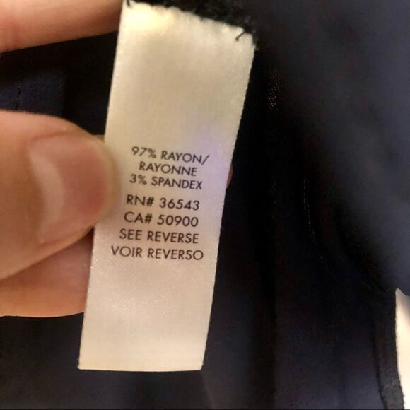 Calvin KLEIN Animal Print Transparent Mesh Shoulders Lonf Sleeve in Blue /  Sz L - Picture 6 of 6